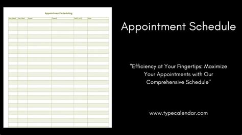 ‼️ LOOK : SCHEDULE AN APPOINTMENT FOR .
